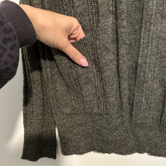 All saints spitalfeilds gray knit cardigan sweater wool & Alpaca - Picture 8 of 9